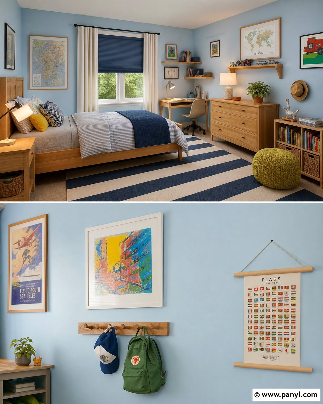 Kids Bedroom With Light Blue Walls - 50 light blue walls