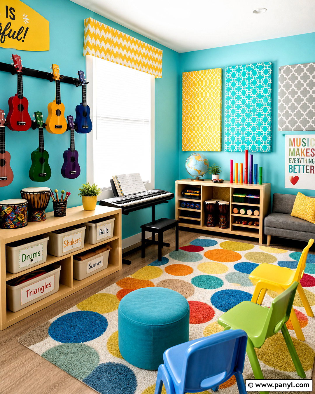 Kids Home Music Room - 20 home music room design ideas