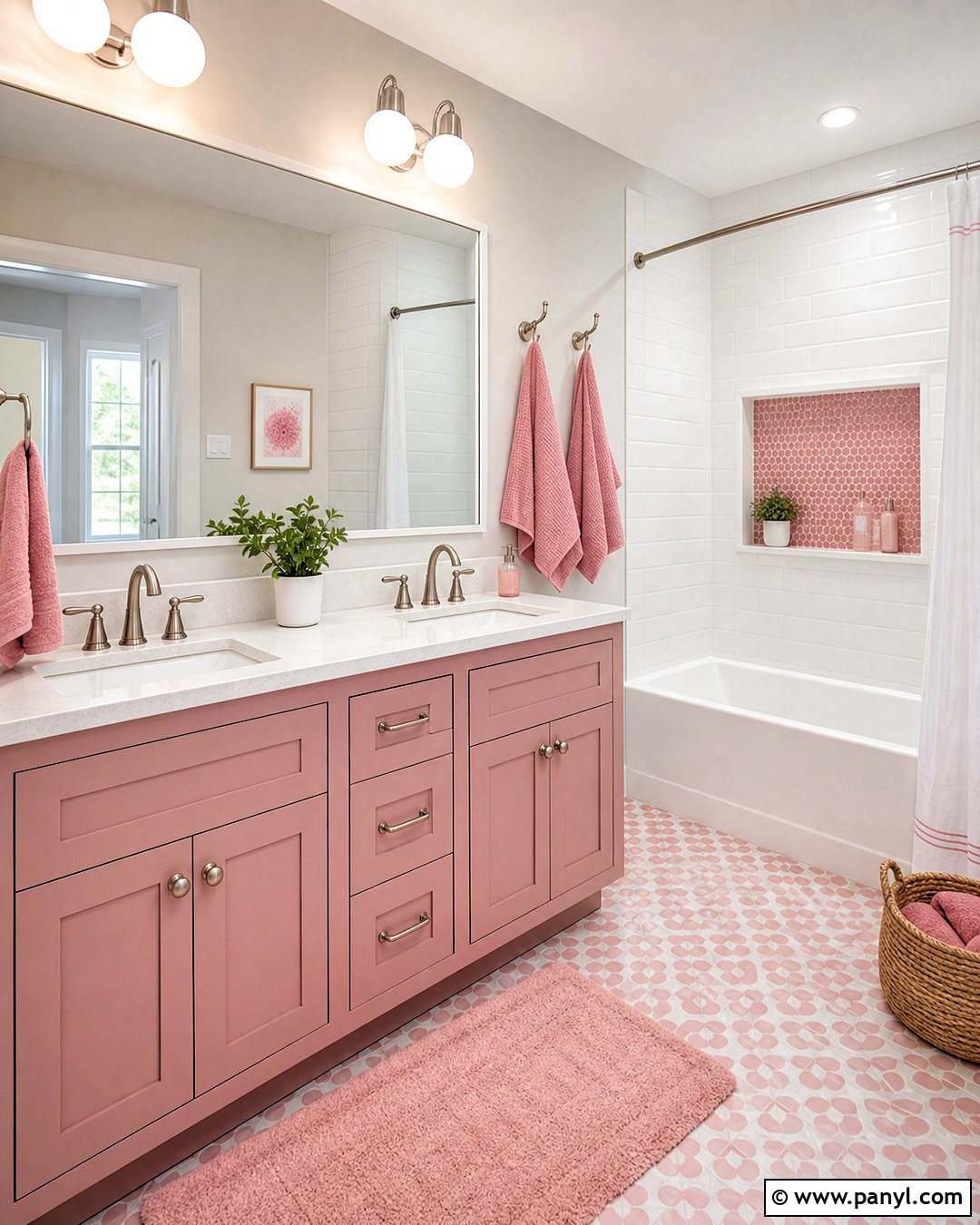 Kids Pink And White Bathroom - 20 white and pink bathroom ideas