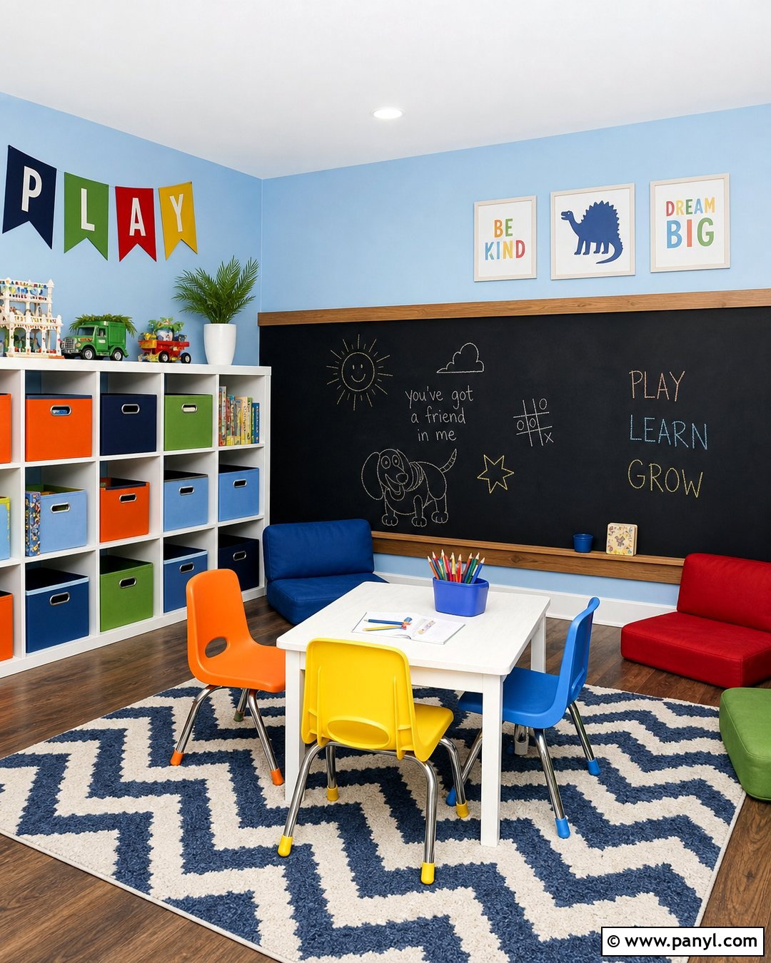 Kids Playroom Chalkboard Wall - 20 Chalkboard Painted Wall Ideas