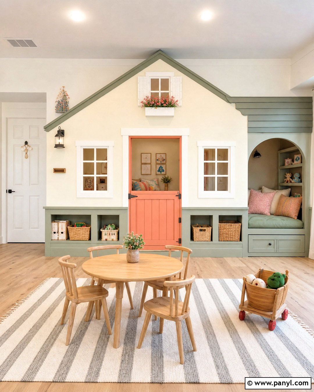 Kids Playroom Playhouse Wall - 20 kids playroom wall ideas