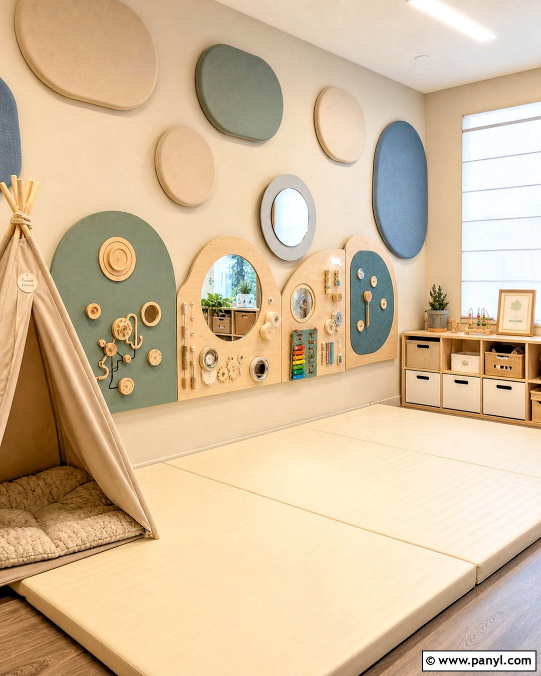 Kids Playroom Sensory Wall - 20 kids playroom wall ideas