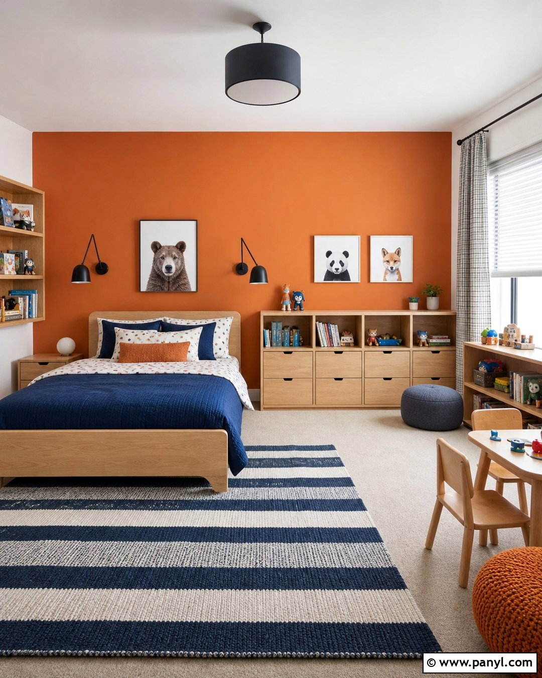 Kids Room Burnt Orange Accent Wall - 35 Burnt Orange Accent Wall Ideas