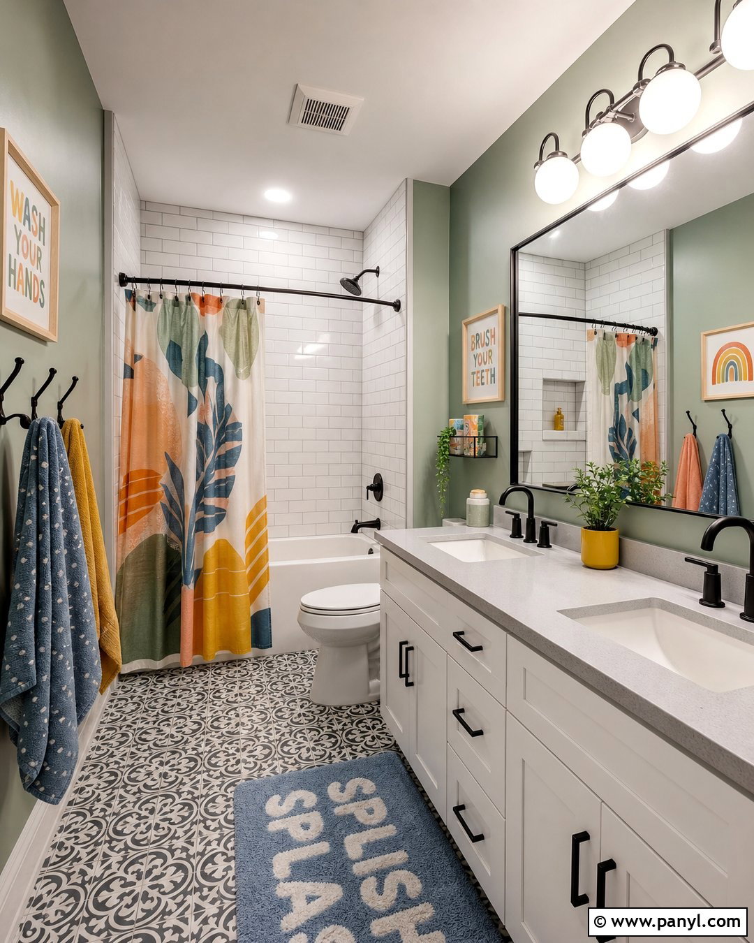 Kids Sage Green Bathroom Walls - 35 sage green bathroom walls