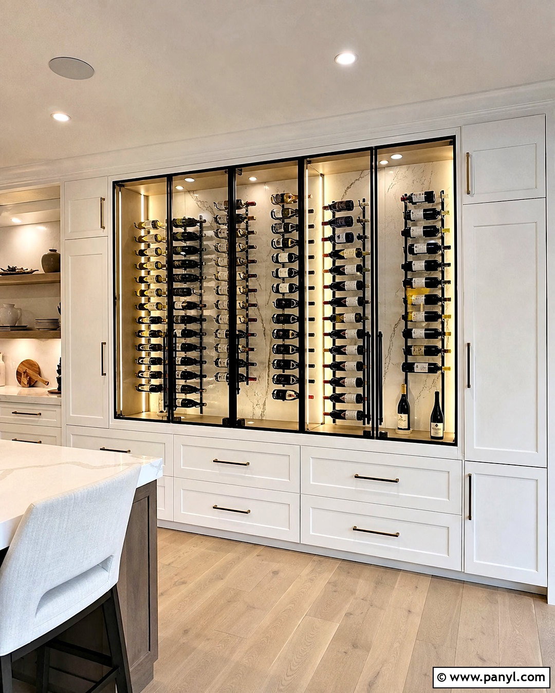 20 Small Glass Wine Cellar Wall Ideas for Luxe Home Storage
