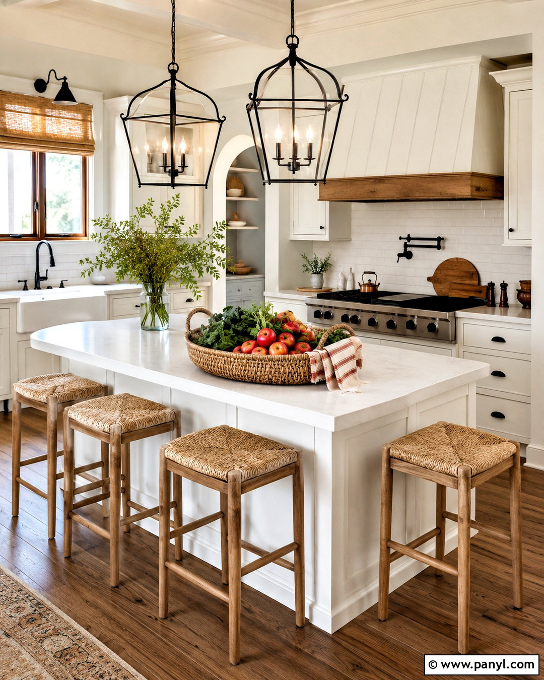 Kitchen Island Market Basket - 20 center island decor ideas