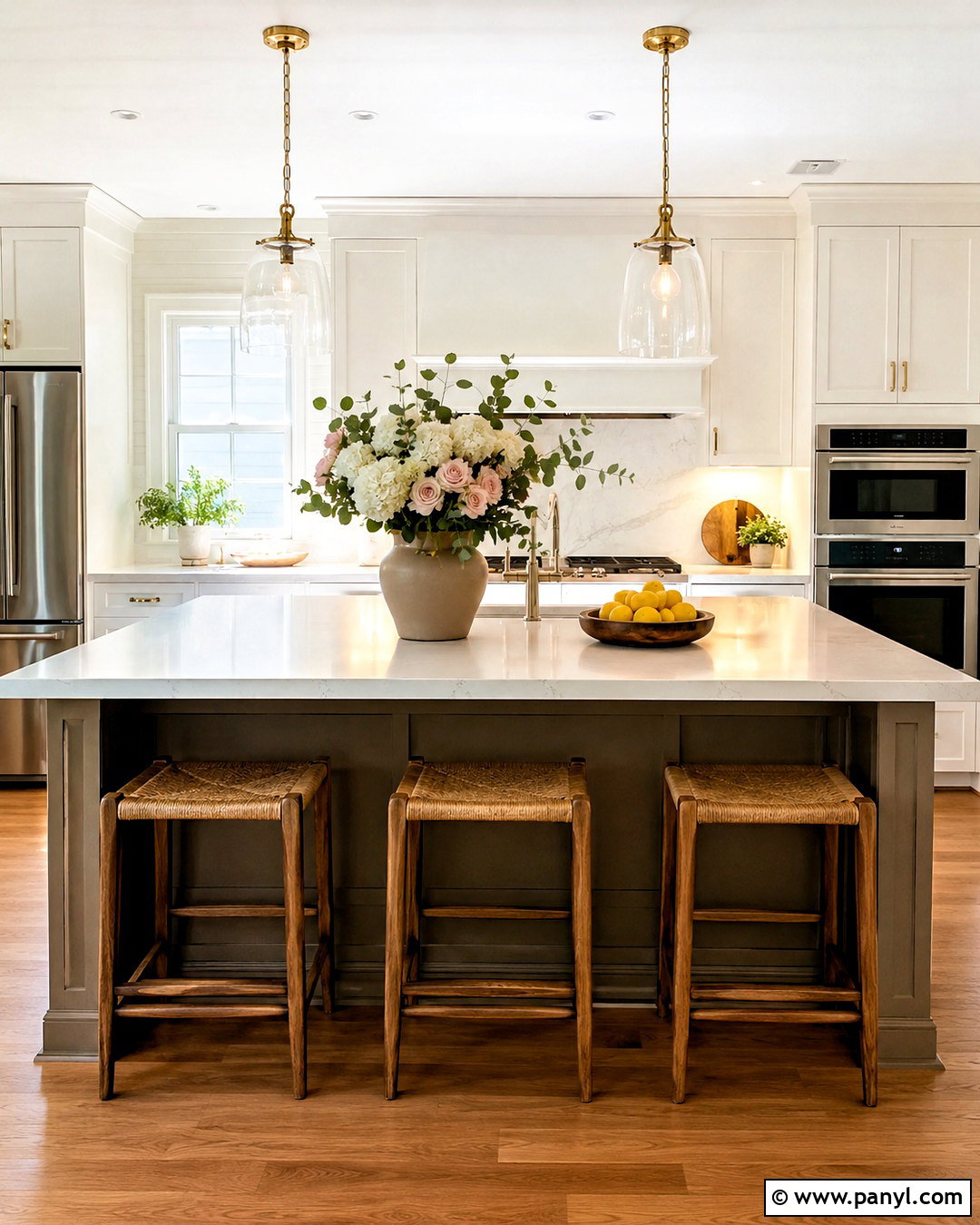 Kitchen Island With Fresh Flowers - 20 center island decor ideas