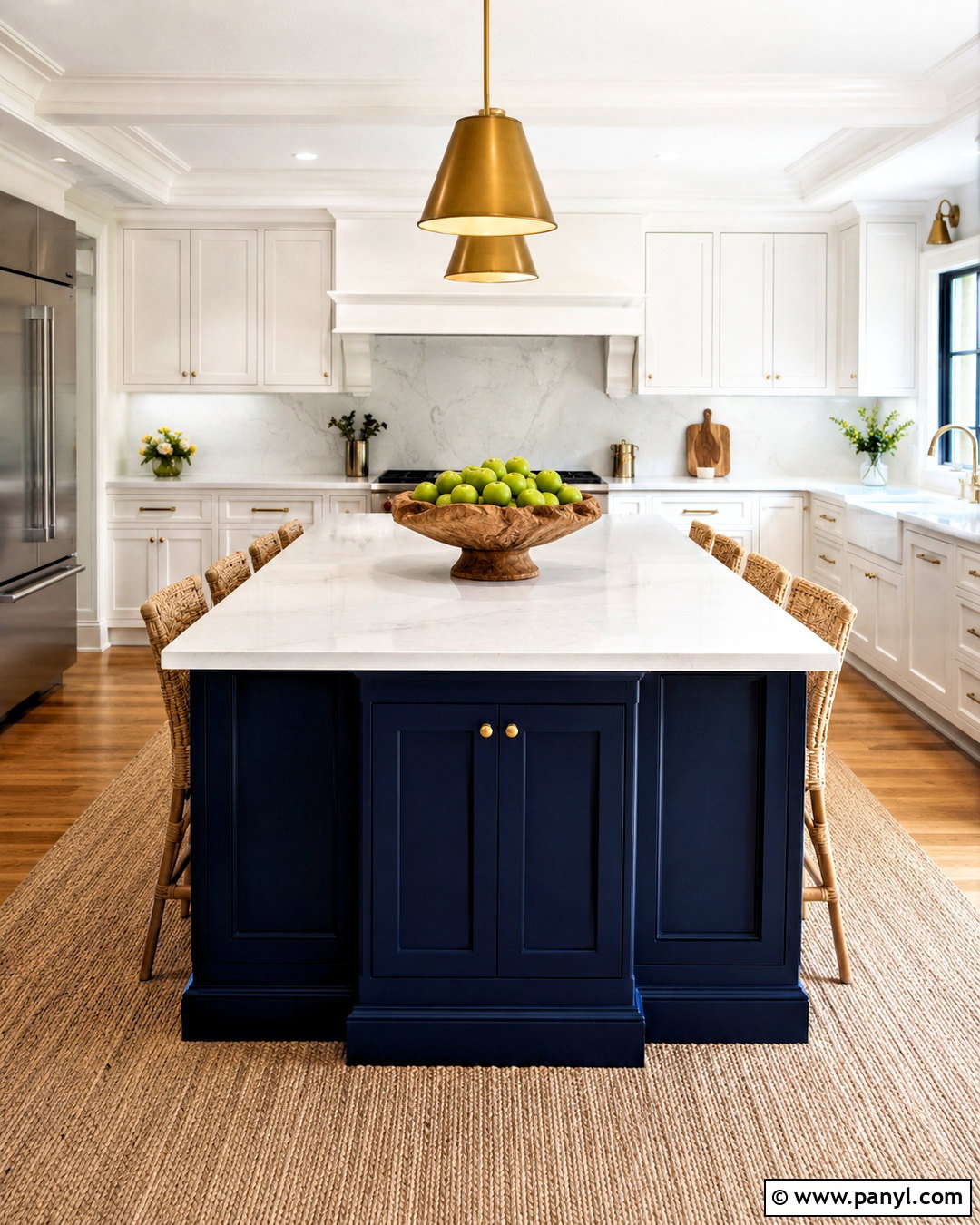 Kitchen Island With a Fruit Bowl - 20 center island decor ideas