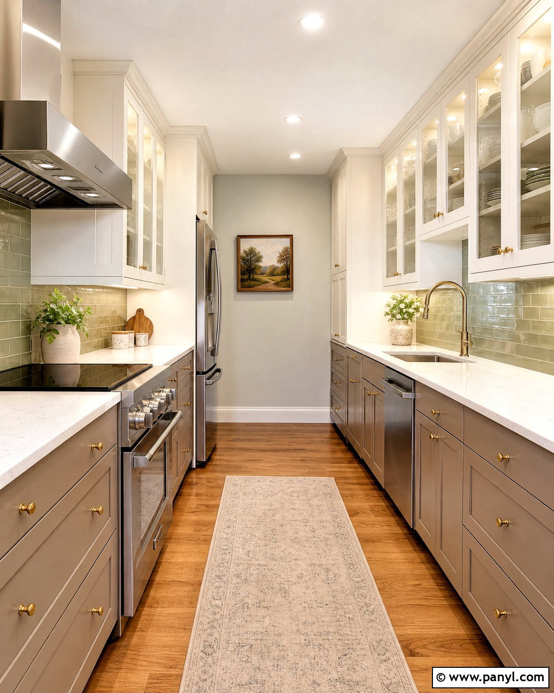 Kitchen With Glass Cabinets - 20 very small kitchen ideas