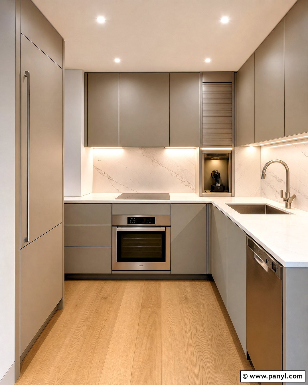 Kitchen With Integrated Appliances - 20 very small kitchen ideas