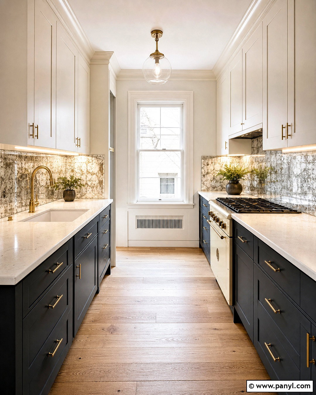 Kitchen With Mirrored Backsplash - 20 very small kitchen ideas