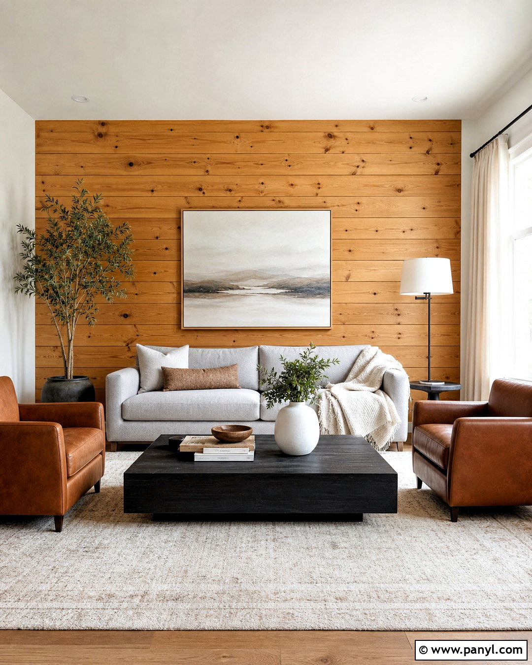 Knotty Pine Accent Wall Living Room - 20 knotty pine living room ideas