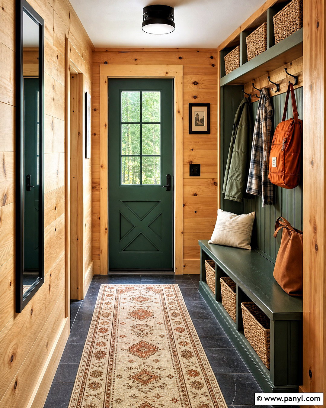 Knotty Pine Cabin Entryway - 20 knotty pine cabin ideas