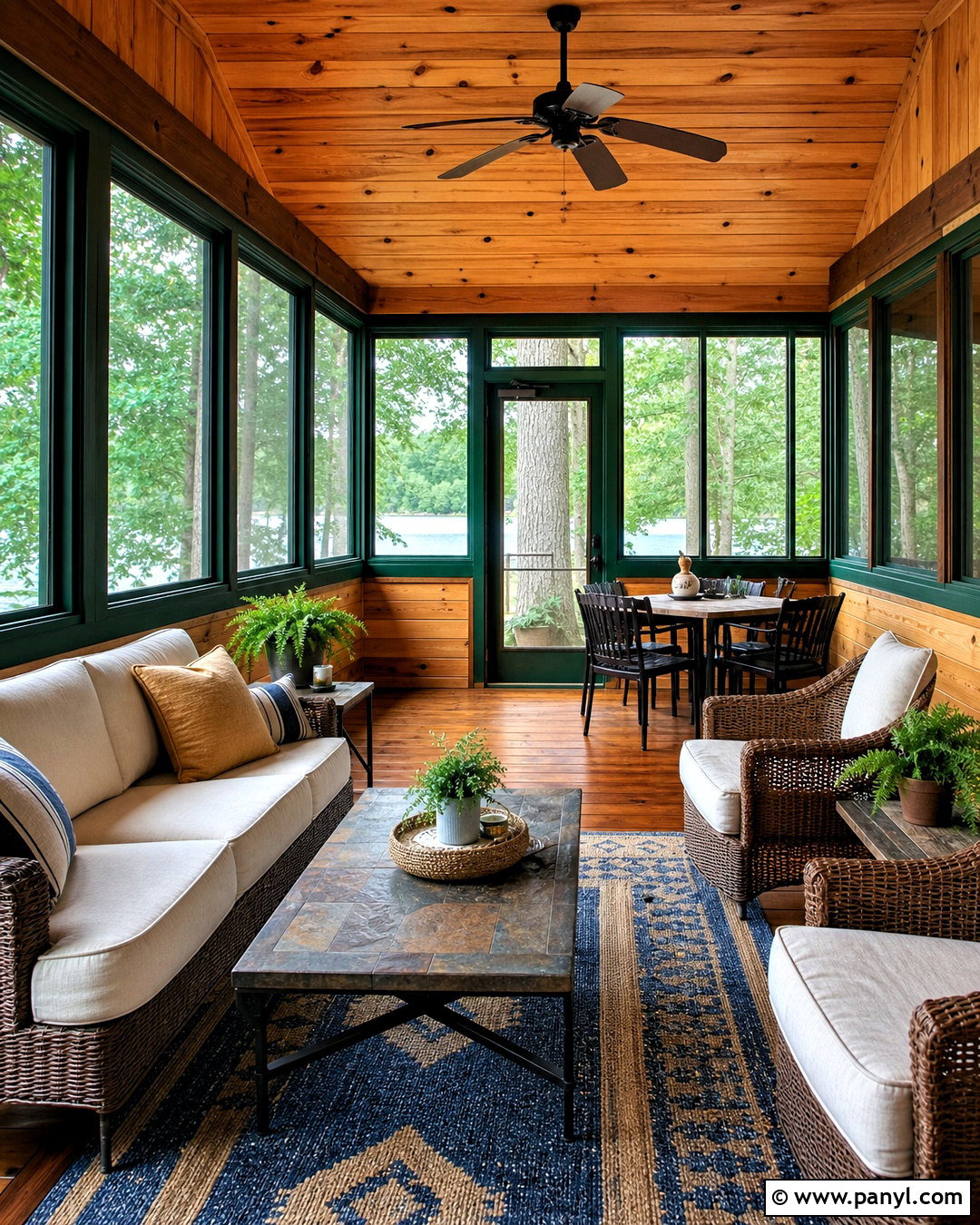 Knotty Pine Cabin Screened Porch - 20 knotty pine cabin ideas