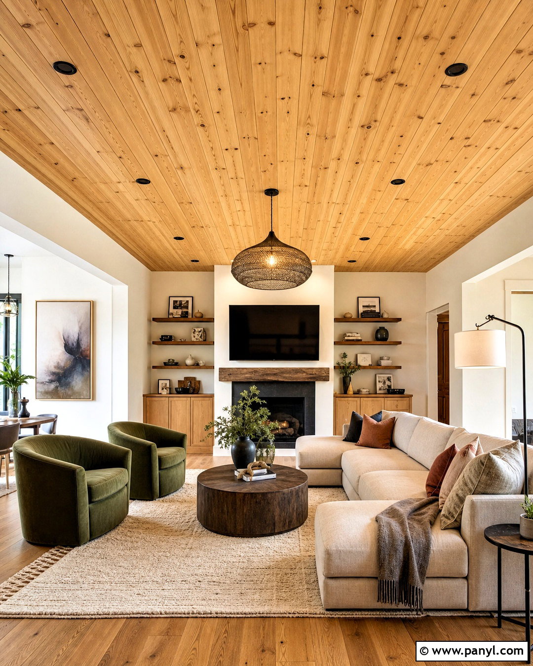 Knotty Pine Ceiling With Recessed Lighting - 20 knotty pine ceiling ideas
