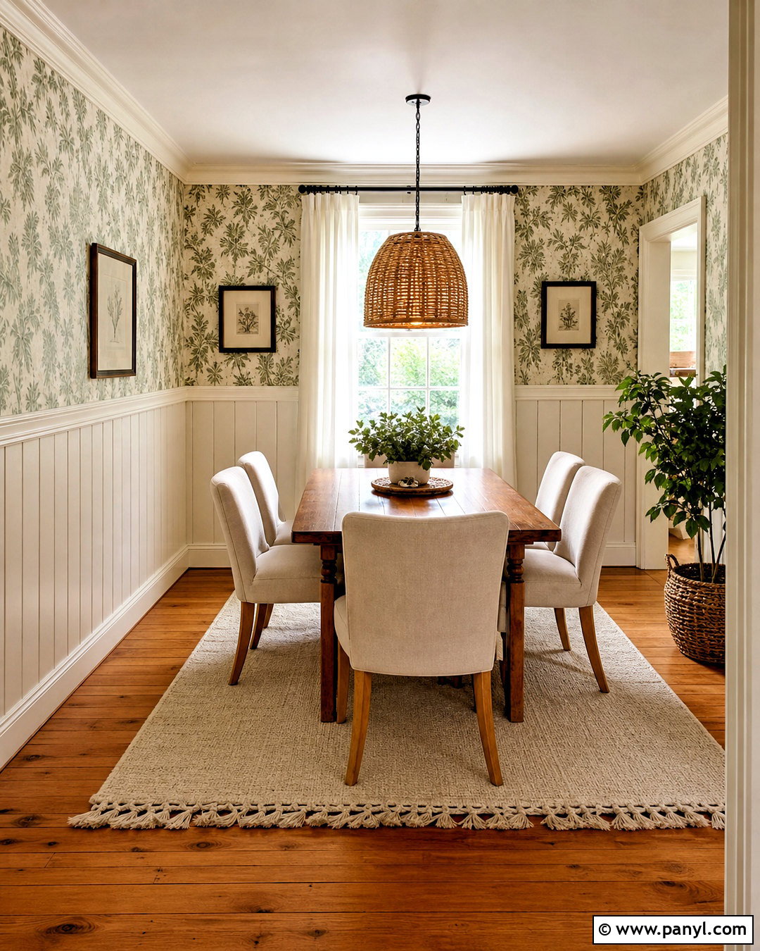 Knotty Pine Wainscoting With Wallpaper - 20 knotty pine walls makeover ideas