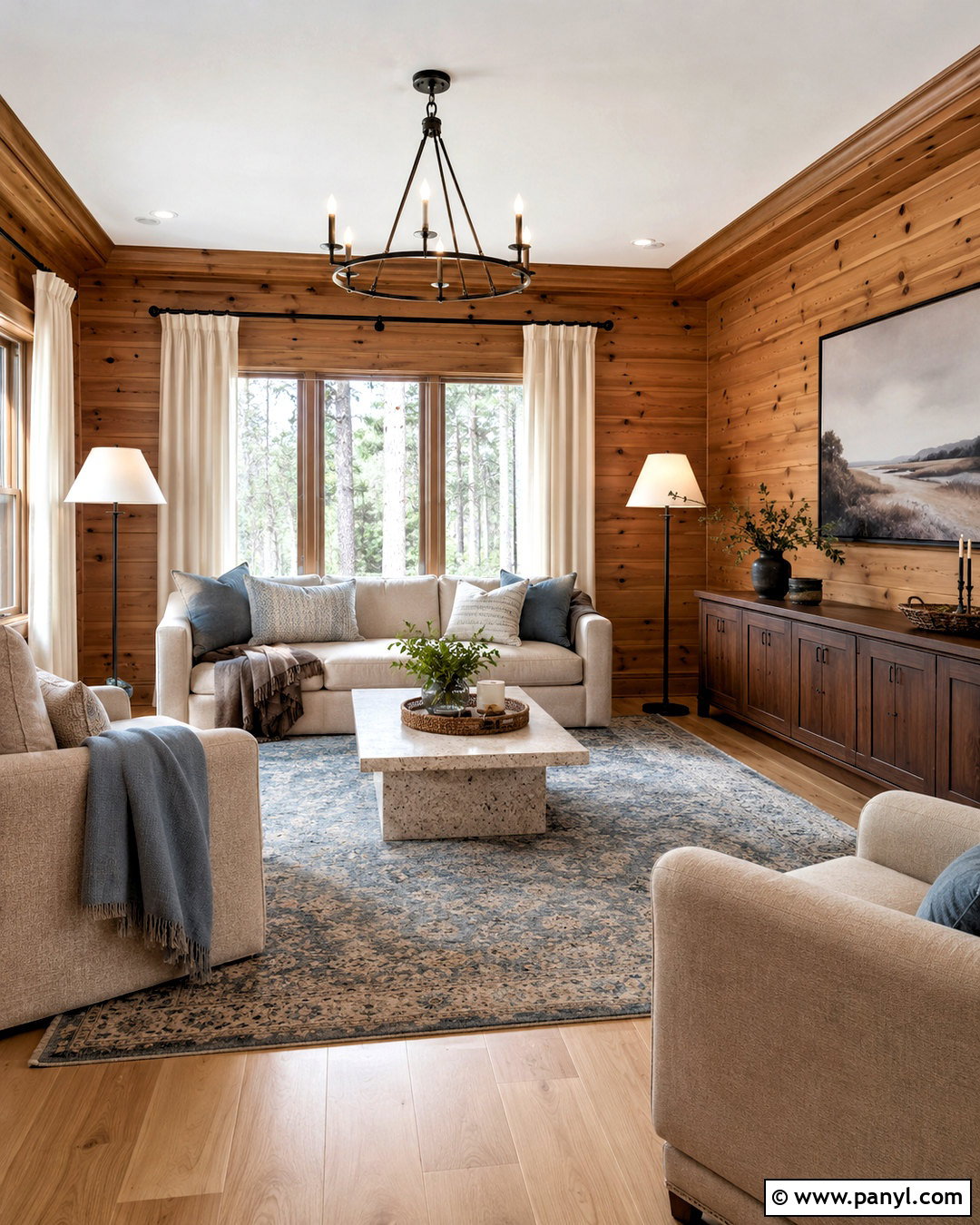 Knotty Pine Walls With Mushroom And Cream - 40 Knotty Pine Walls Color Schemes