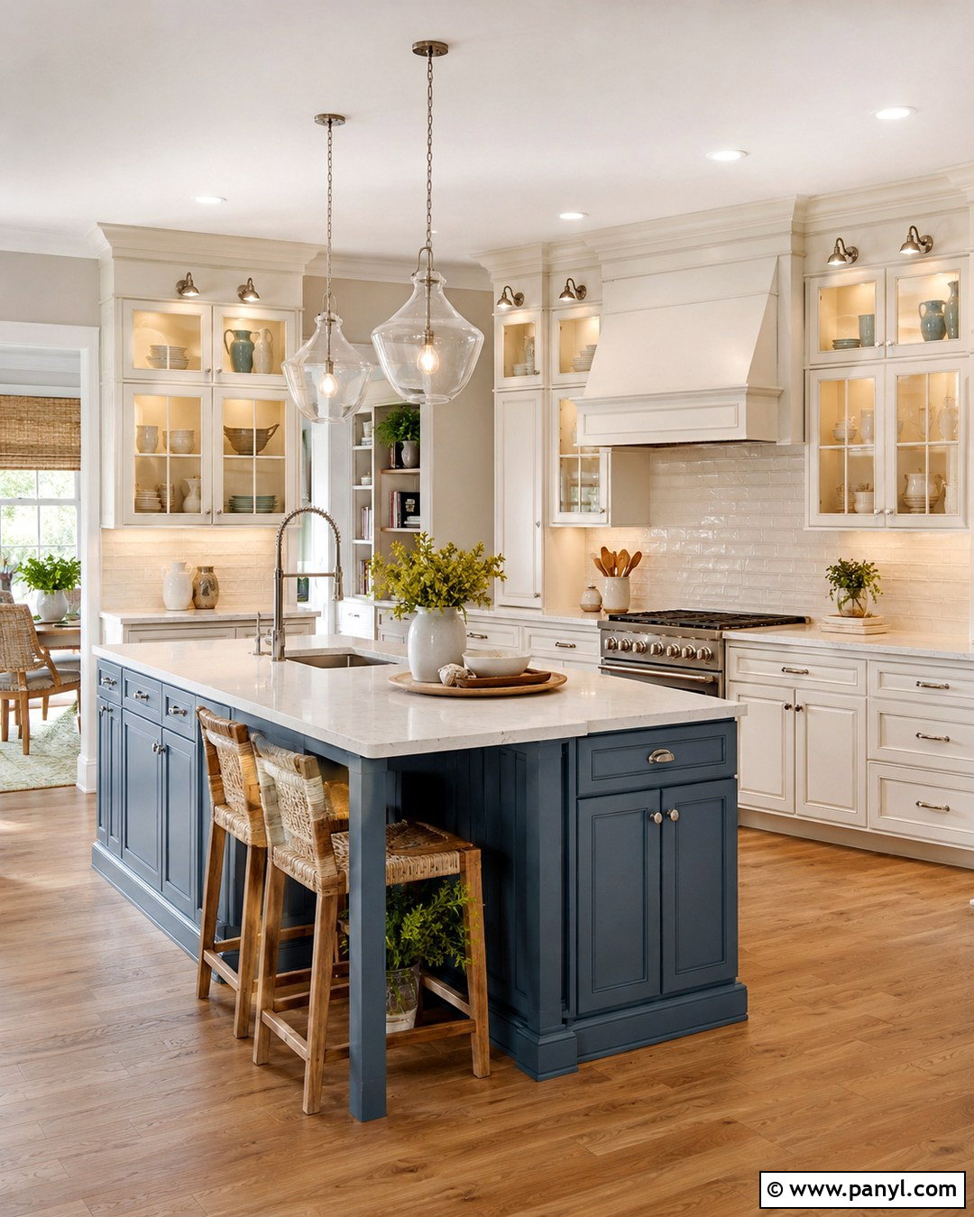KraftMaid Cottage Cabinets With Glass Doors - 20 Kraftmaid Cottage Color Ideas