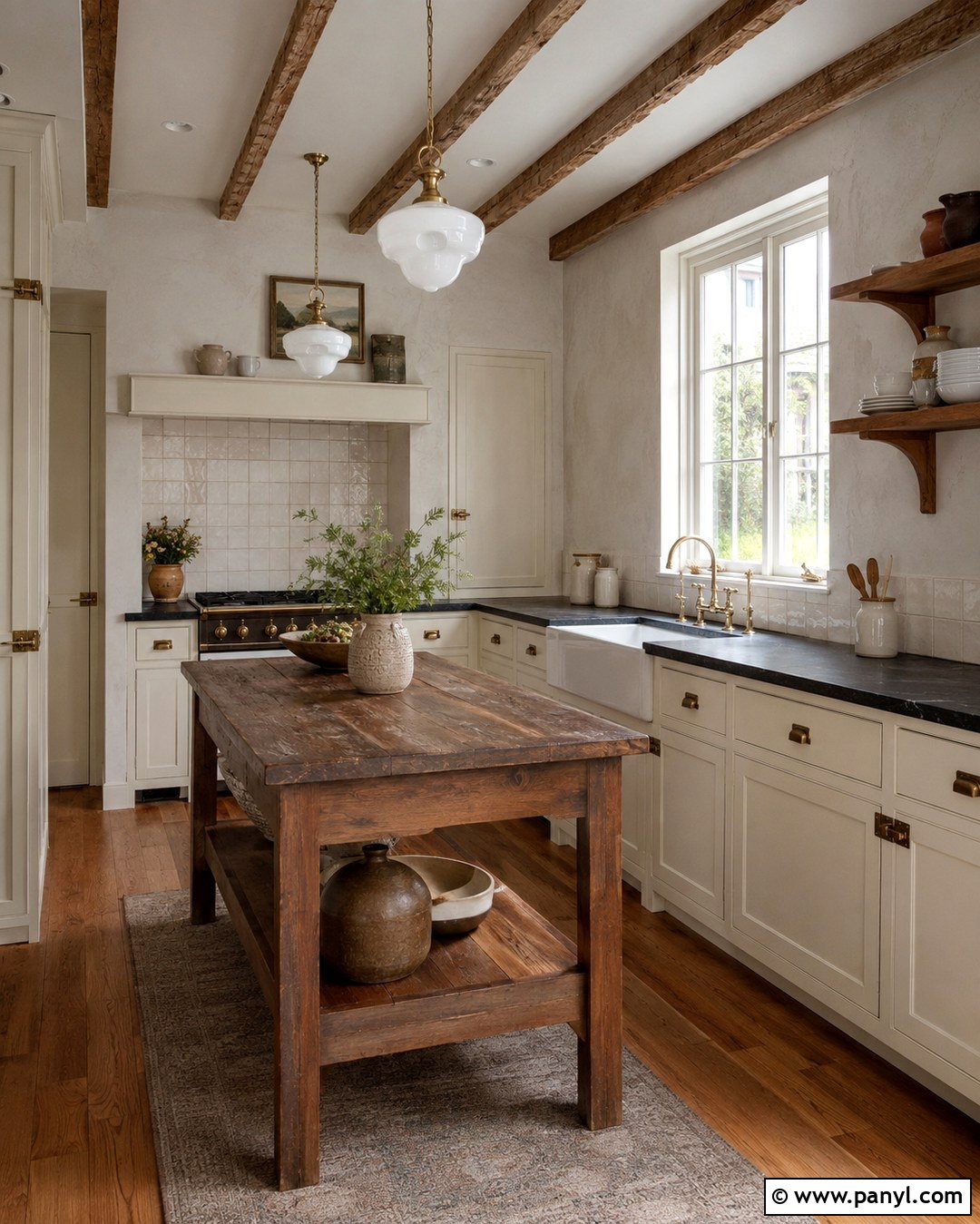 KraftMaid Cottage Cabinets With Soapstone Counters - 20 Kraftmaid Cottage Color Ideas