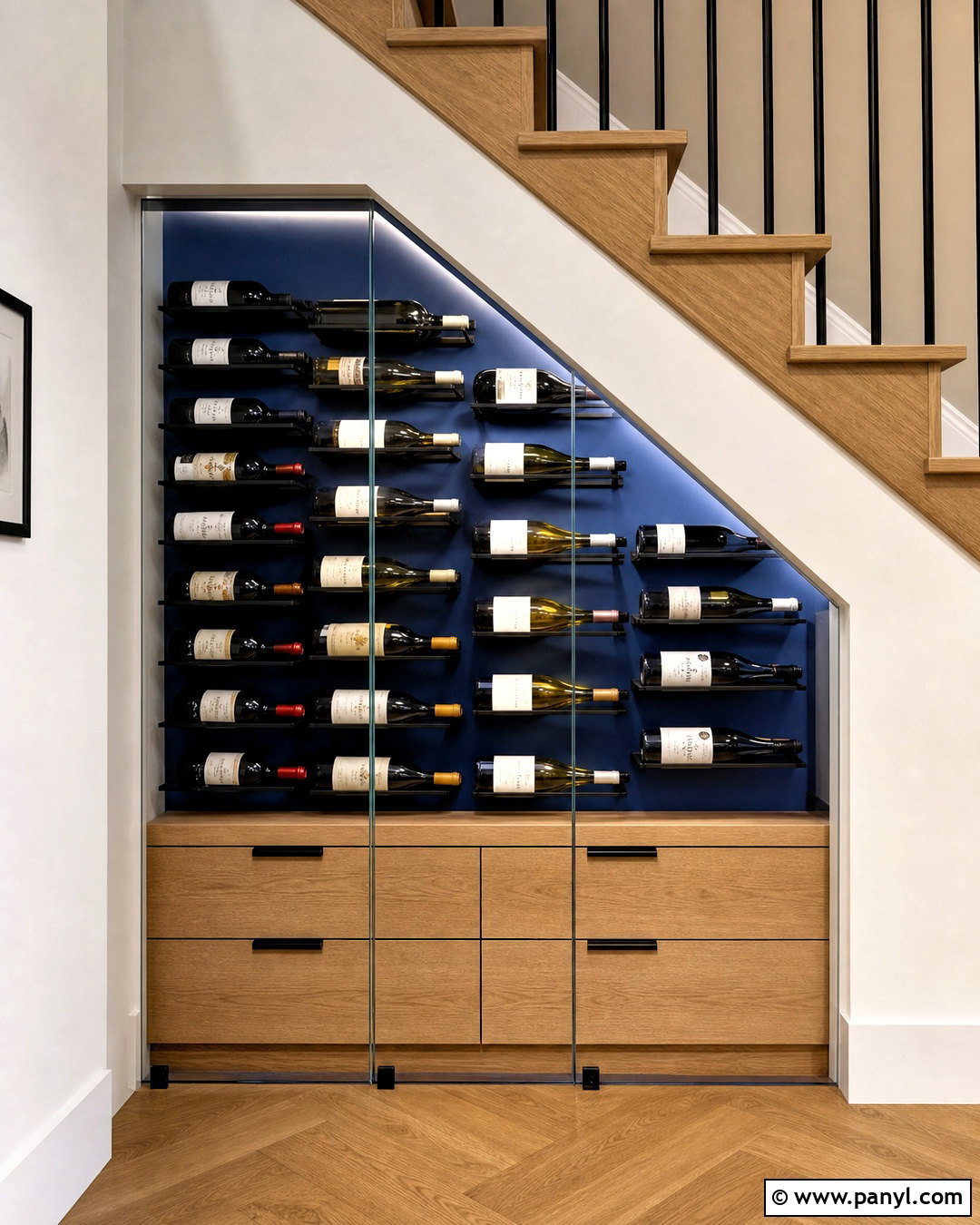 Label Forward Under Stairs Wine Cellar - 20 under stairs wine cellar modern ideas