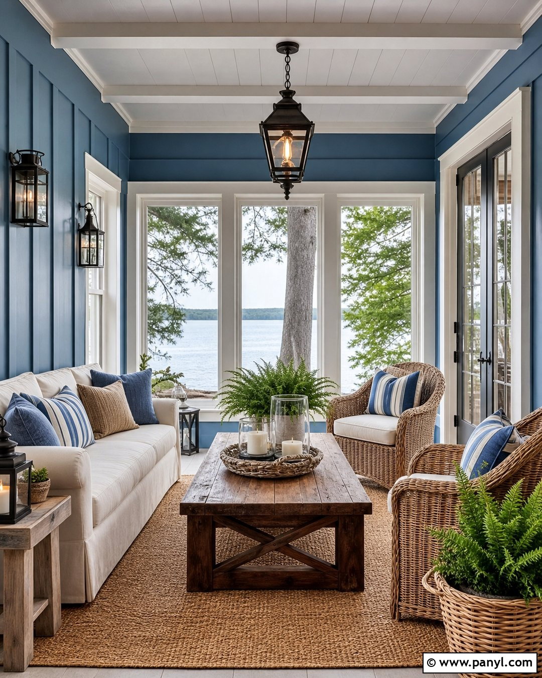 Lake Blue Lodge Walls - 20 Lodge Wall Colors