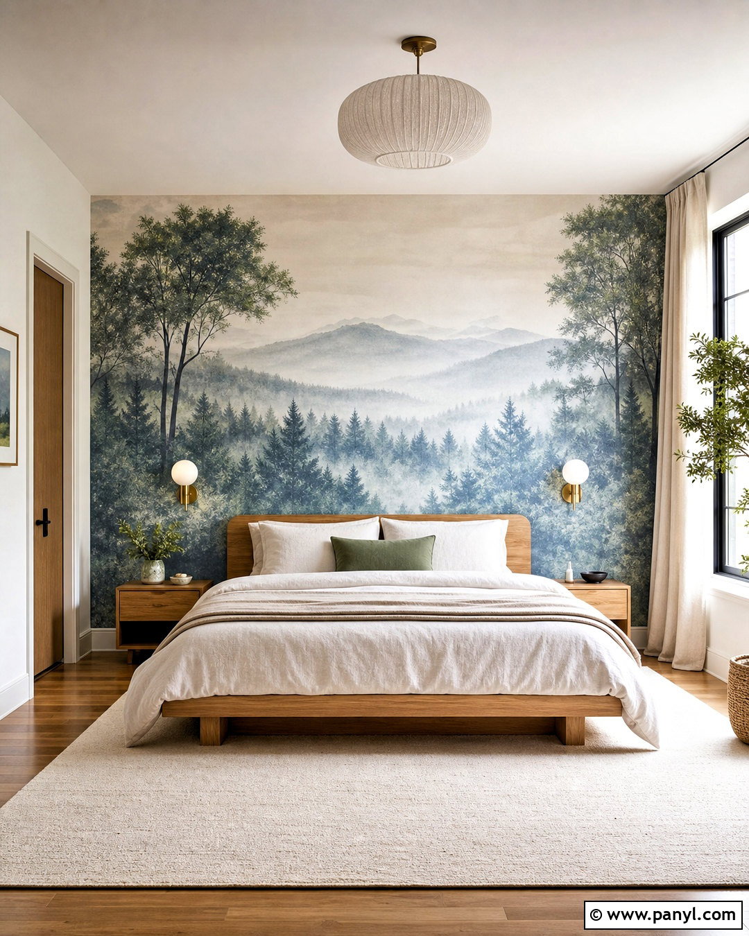 Landscape Mural Feature Wall - 20 feature wall ideas