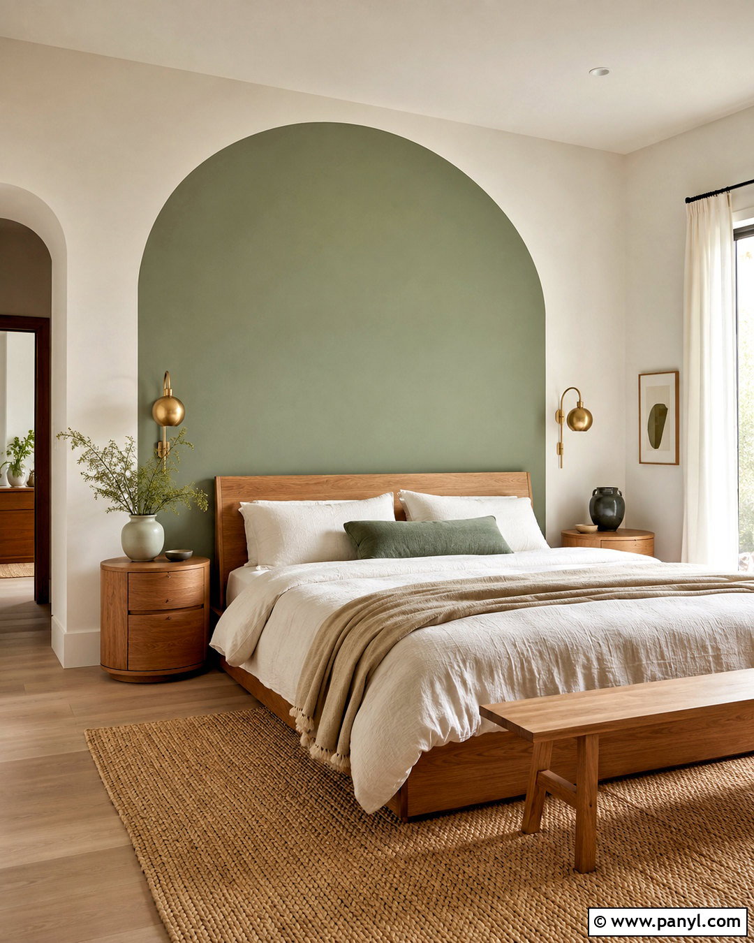 Large Arch Geometric Wall Paint - 35 Simple Geometric Wall Paint Ideas