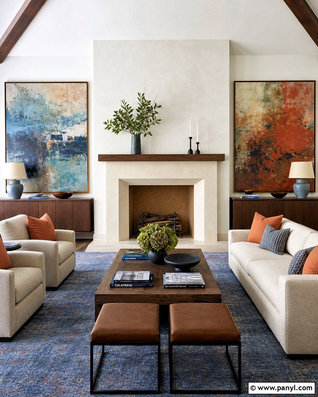 Large Art Fireplace Side Walls - 20 fireplace side wall ideas