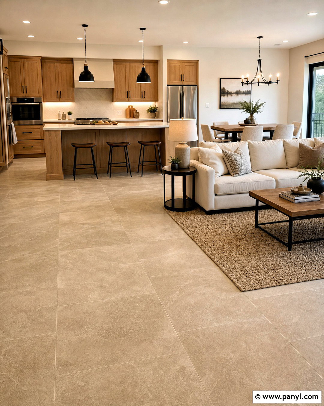 Large Format Porcelain Tile Floors - 20 home tiles ideas floors