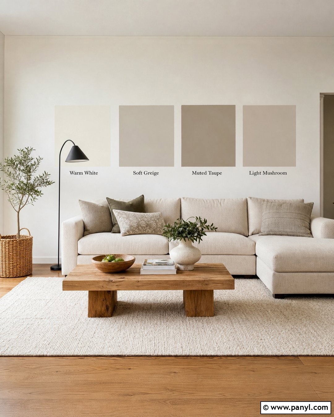 Large Paint Samples On Living Room Wall - 25 Paint Samples On Wall Ideas