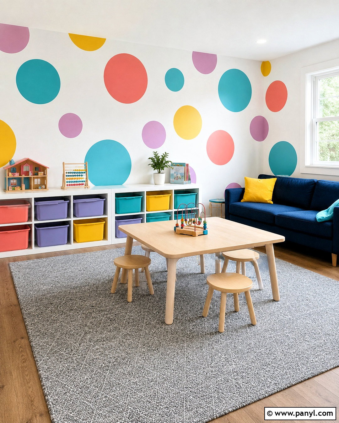Large Polka Dot Playroom - 20 polka dot design ideas