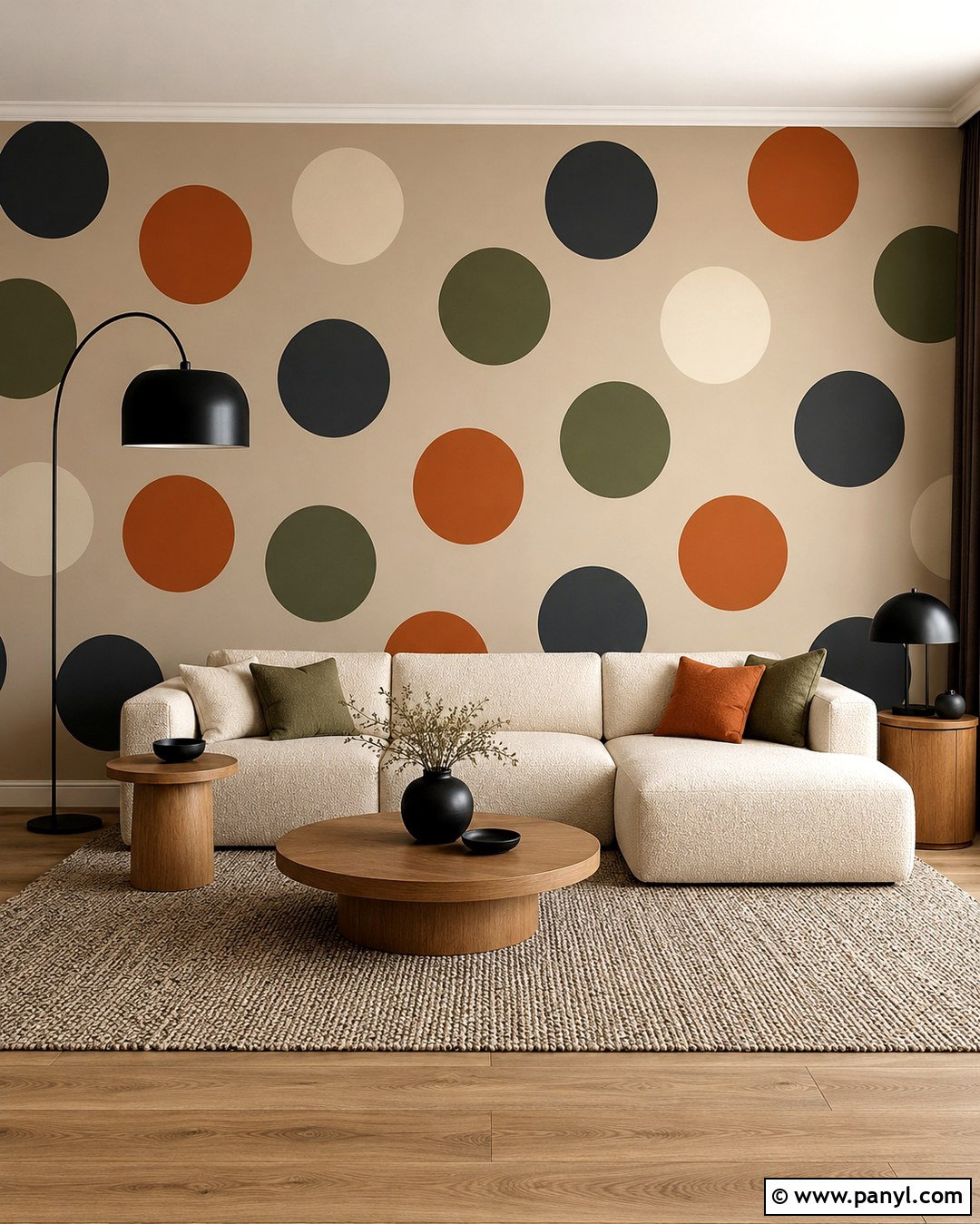 Large Polka Dot Wall - 20 Painting Dots On Walls