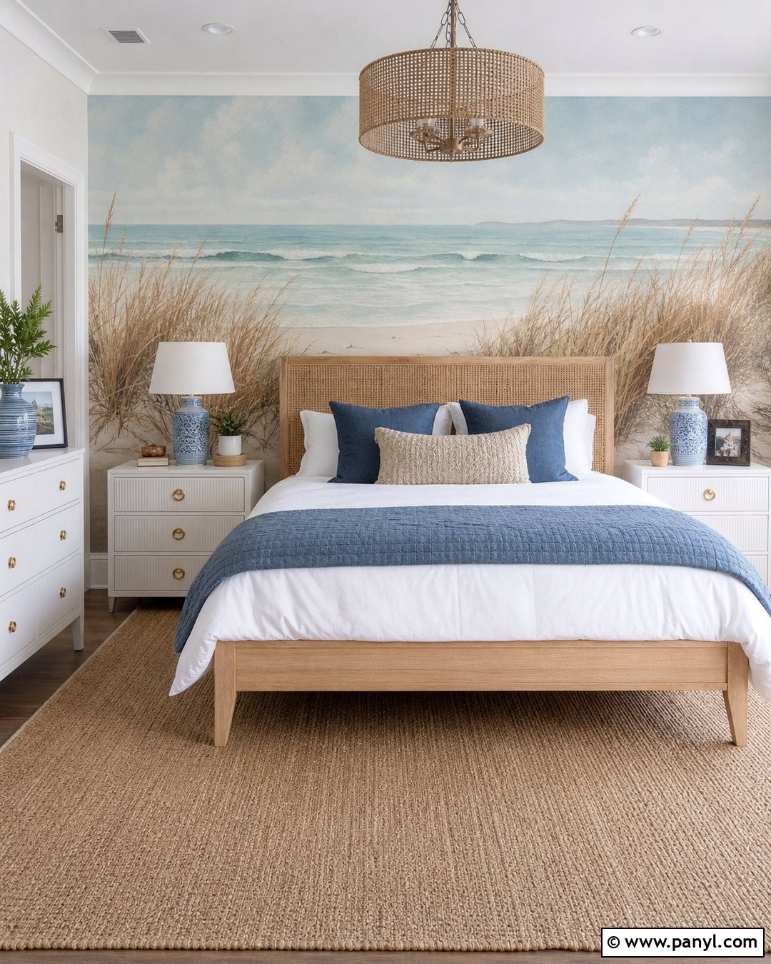 Large Scale Coastal Wallpaper Guest Bedroom - 20 Floating Whisper - Large Scale Wallpaper Ideas