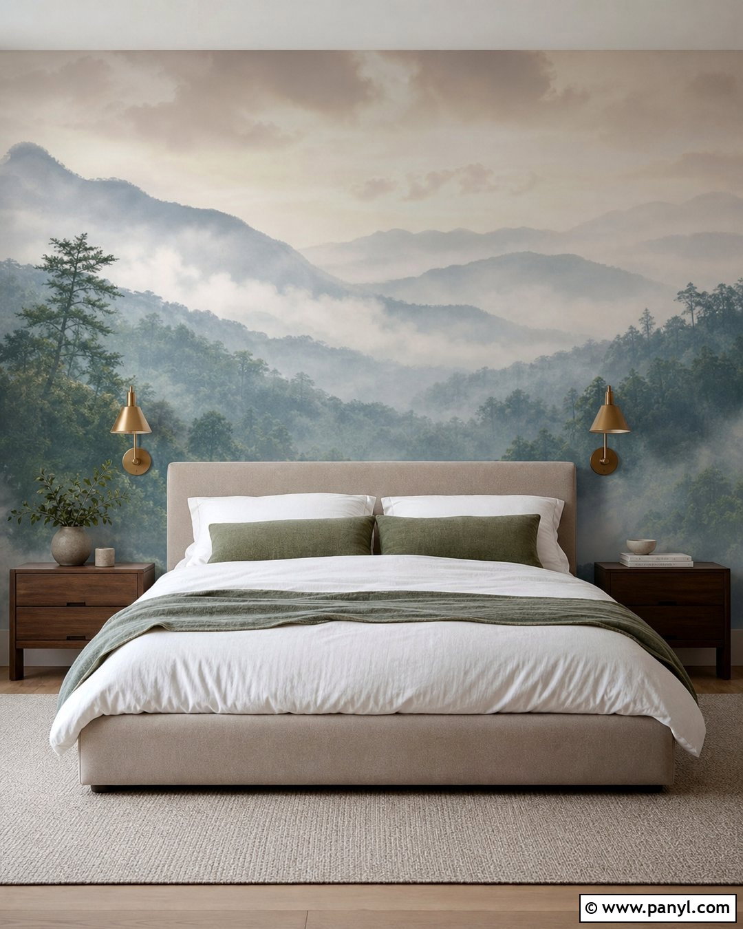 Large Scale Landscape Wallpaper Bedroom - 20 Floating Whisper - Large Scale Wallpaper Ideas