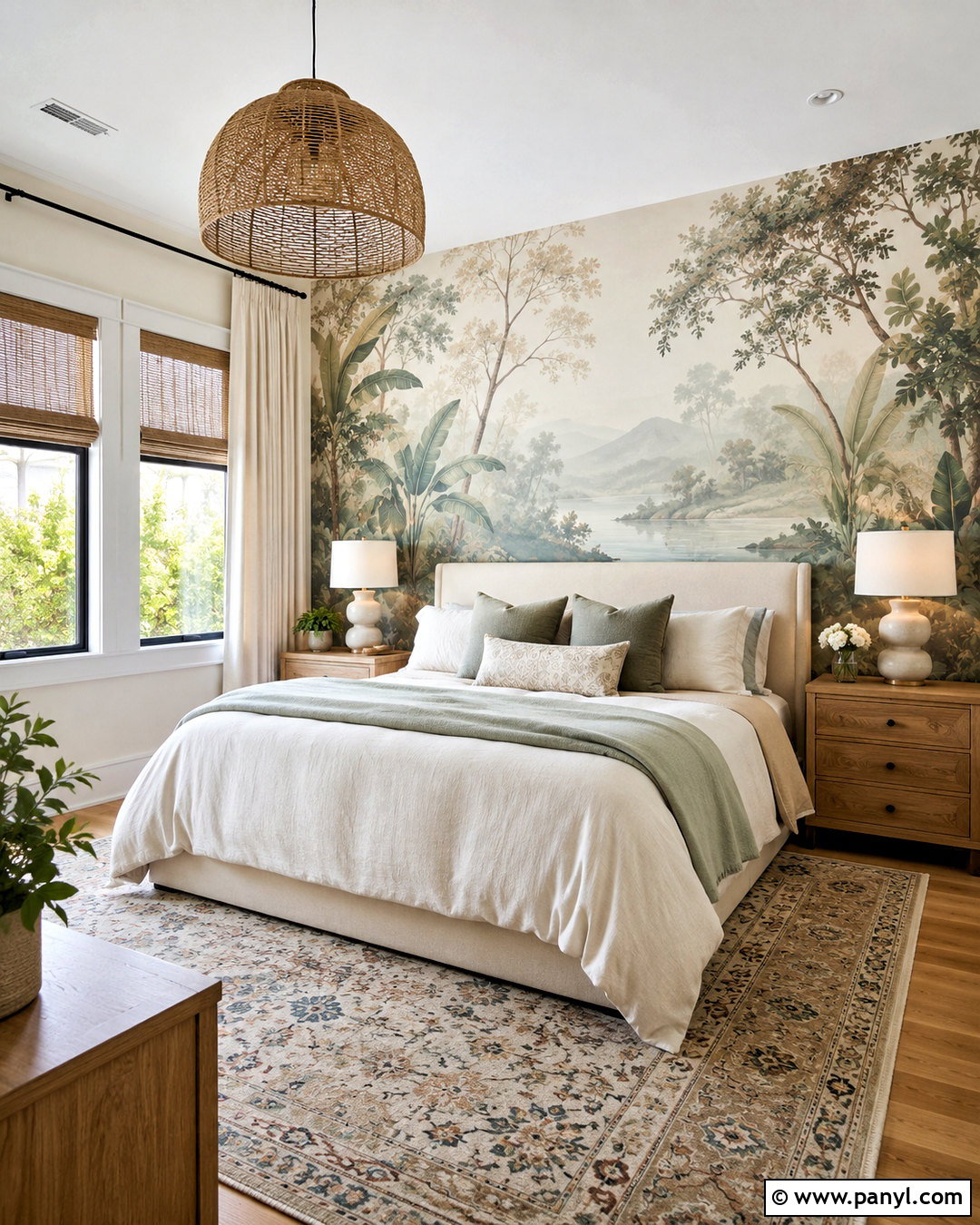 Large Scale Mural Accent Wall - 20 modern accent wall ideas