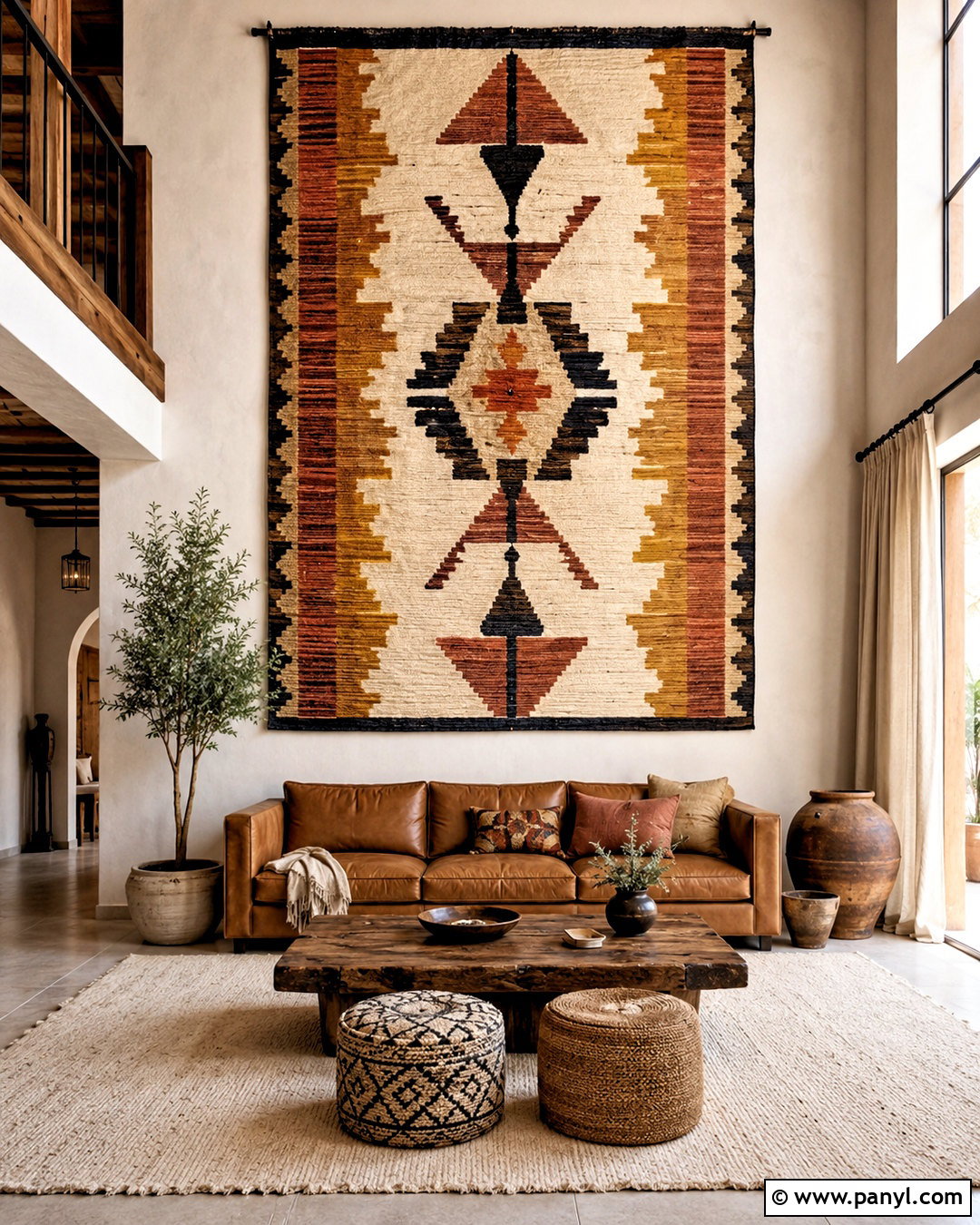 Large Tapestry On Tall Wall - 20 decorating tall walls high ceilings