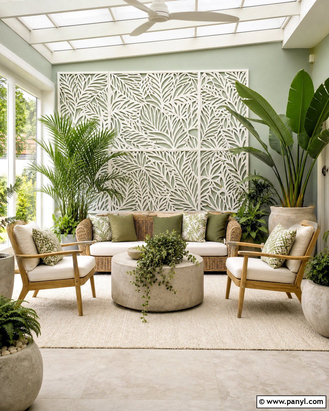 Laser Cut Metal Accent Wall Sunroom - 20 metal accent wall ideas