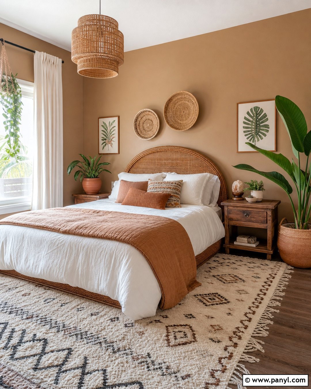 Latte Boho Bedroom - 30 Latte Wall Color Ideas