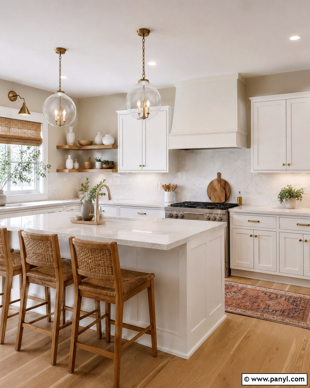 Latte Kitchen With White Cabinets - 20 Late Color Wall Ideas