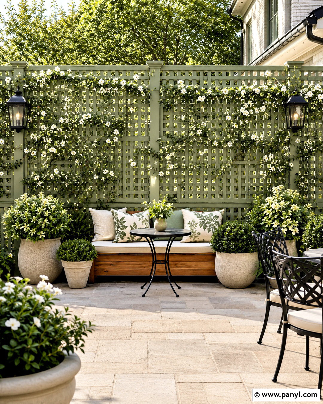 Lattice Patio Wall - 20 outdoor patio wall ideas