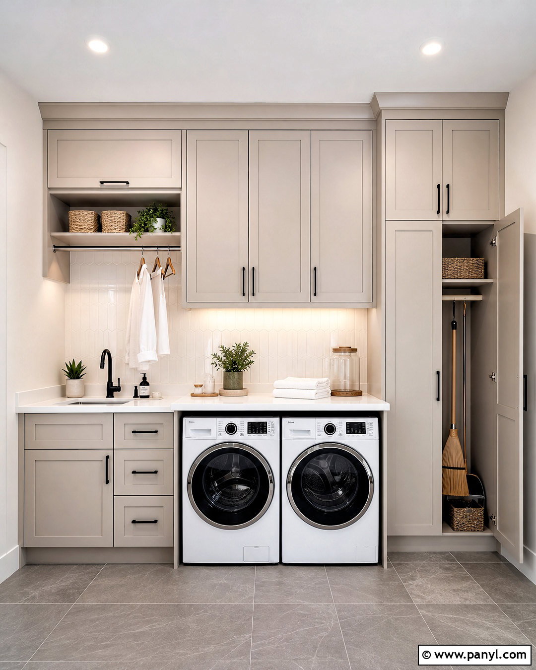 Laundry Room With Floor To Ceiling Cabinets - 20 laundry room ideas