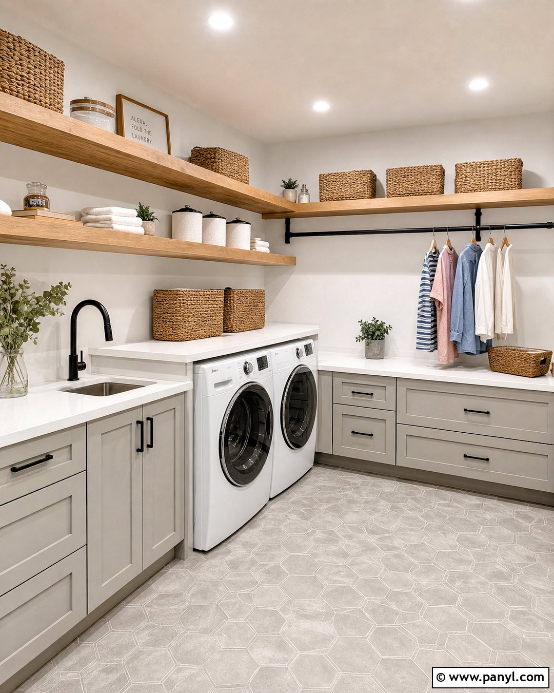 Laundry Room With Open Shelves - 20 laundry room ideas