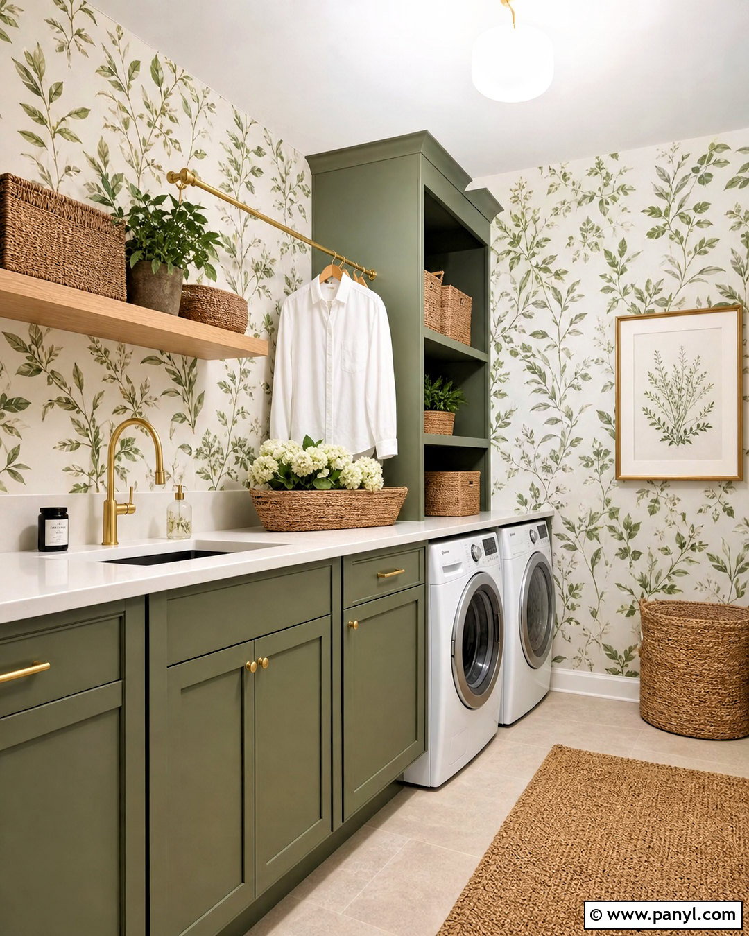 Laundry Room With Wallpaper - 20 laundry room ideas