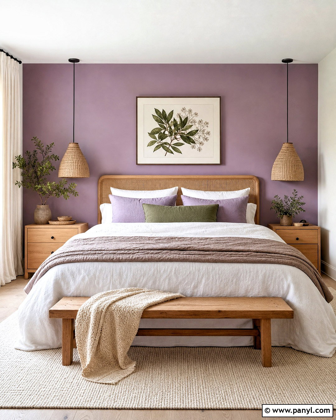 Lavender Accent Wall - 20 accent wall colors