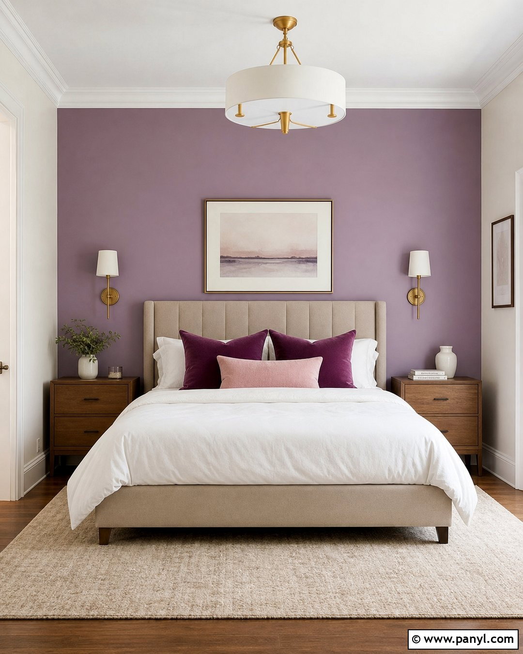 Lavender Accent Wall Bedroom - 35 Lavender Wall Paint Ideas