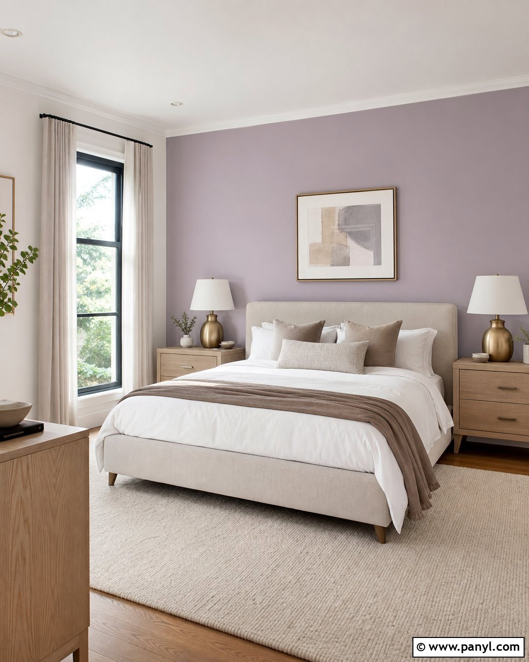 Lavender Accent Wall Bedroom - 30 Lavender Accent Wall Ideas
