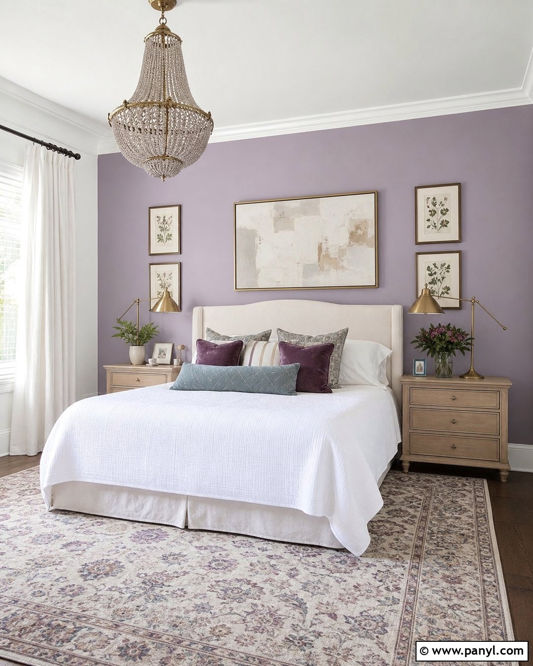 Lavender Accent Wall - 20 Accent Wall Color For White Room Ideas