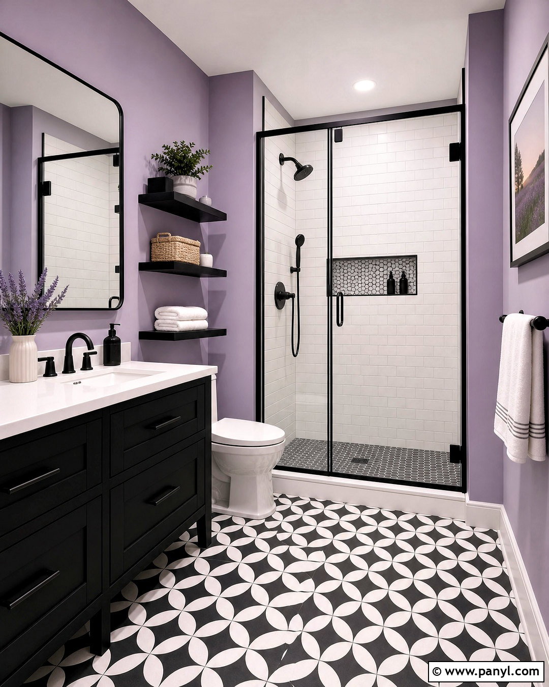 Lavender And Black Bathroom - 20 lavender bathroom decor ideas
