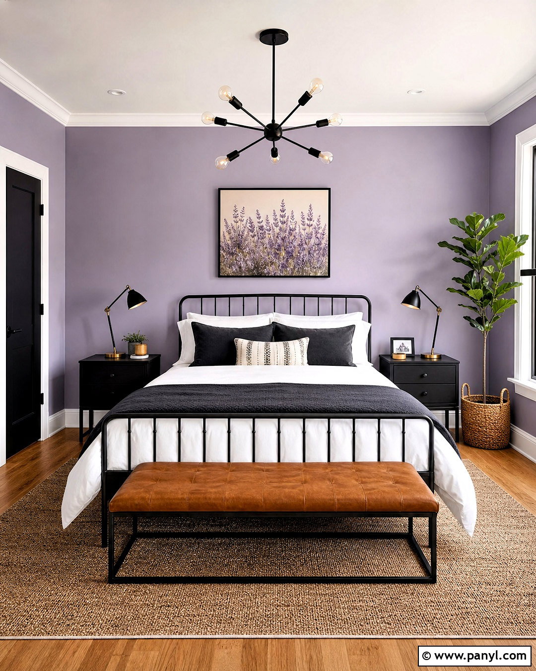 Lavender And Black Bedroom - 20 lavender paint bedroom ideas
