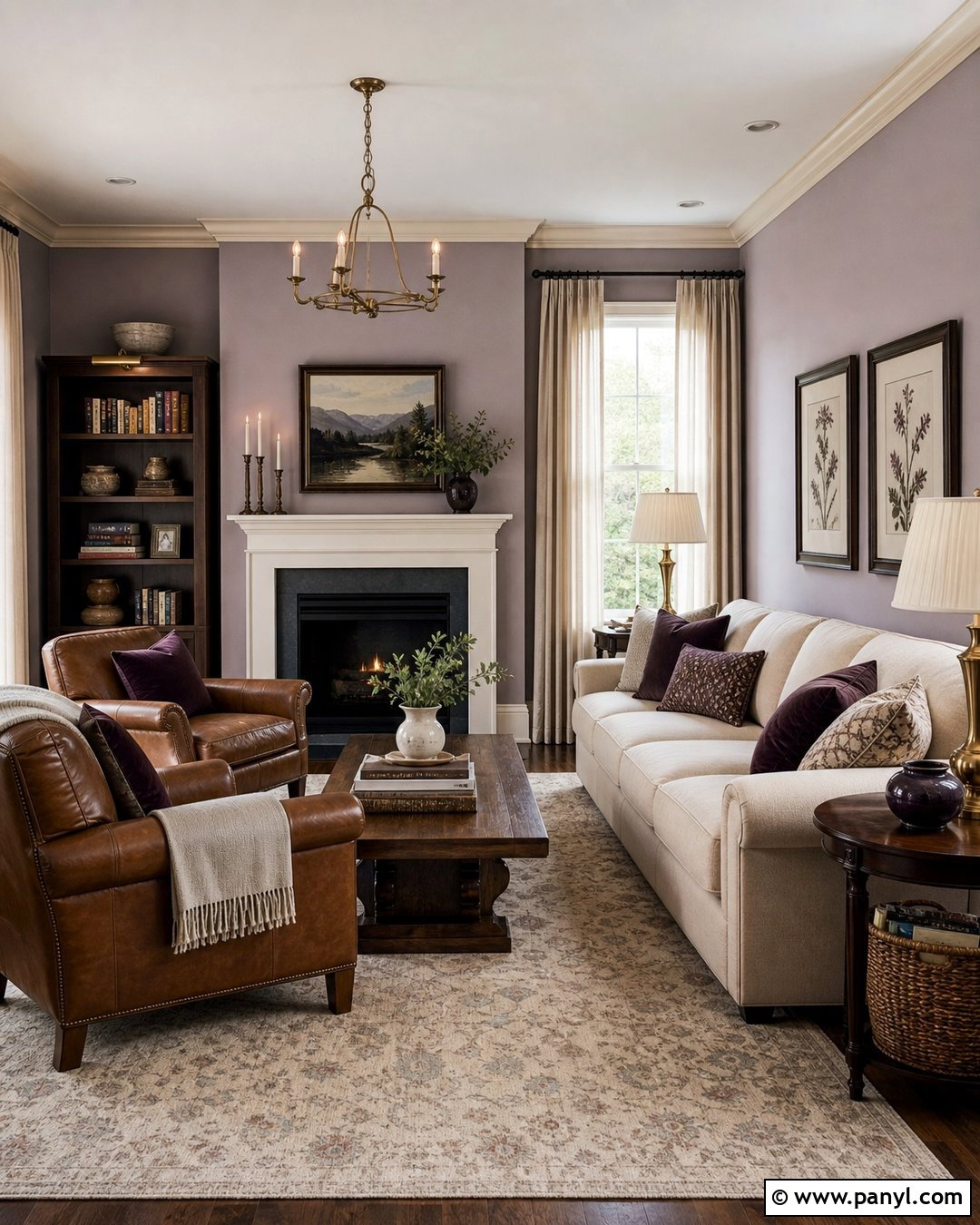 Lavender And Cream Living Room Walls - 35 Lavender Wall Paint Ideas